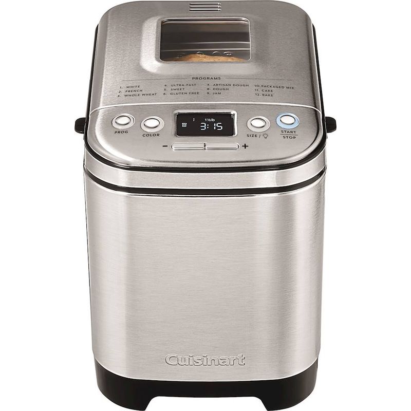 Front Zoom. Cuisinart - Compact Automatic Bread Maker - Stainless Steel