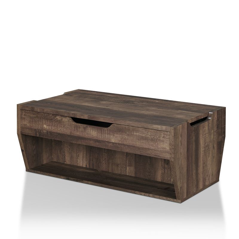 Furniture of America Jameson Rustic Reclaimed Oak Lift-top Coffee Table - Reclaimed Oak