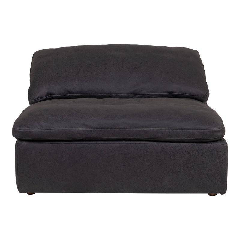 Aurelle Home Corbin Modern Modular Sectional Piece - Slipper Chair - Neverfear Fabric Sand
