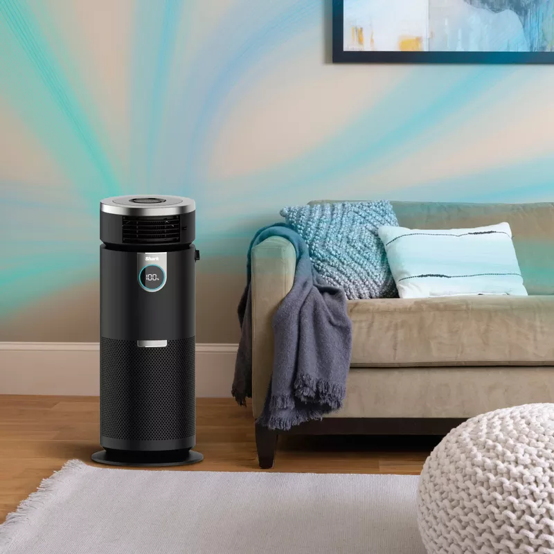 Shark - 3-in-1 Max Air Purifier, Heater & Fan with NanoSeal HEPA, Cleansense IQ, Odor Lock, for 1000 Sq. Ft - Charcoal Grey