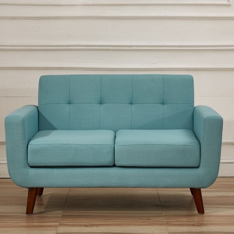 Grace Rainbeau Tufted Upholstered Living Room Sofa and Loveseat (Set of 2) - Tan
