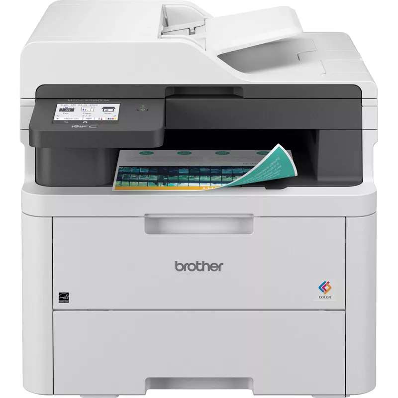 Brother - MFC-L3720CDW Wireless Color All-in-One Digital Printer with Laser Quality & 4-Month Refresh Subscription Trial Included - White