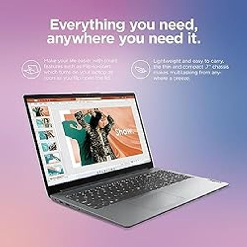 Lenovo IdeaPad 1  (2023) - Everyday Notebook - Windows 11-15.6" Full HD  8GB Memory  512GB Storage - AMD Ryzen5-5500U - Cloud Grey