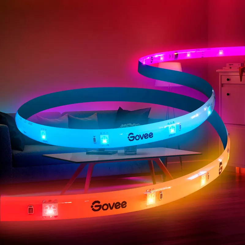 Govee - Wi-Fi RGBIC LED Strip Light - 25 feet - Multi