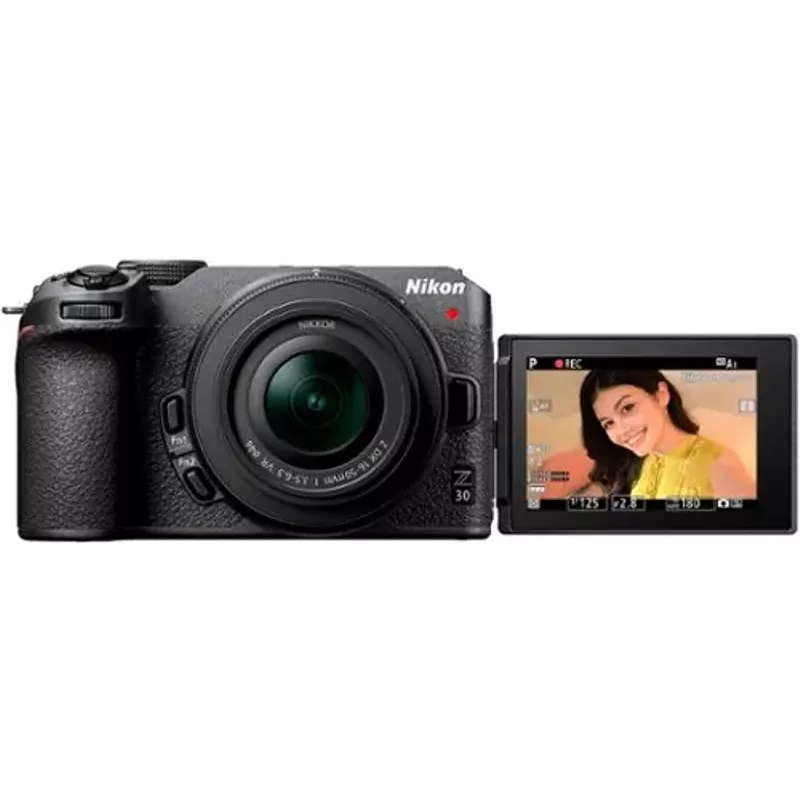 Nikon - Z 30 4K Mirrorless Camera with NIKKOR Z DX 16-50mm f/3.5-6.3 VR Lens - Black
