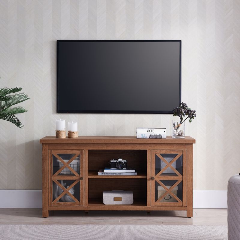 Colton TV Stand - White/Gray Oak