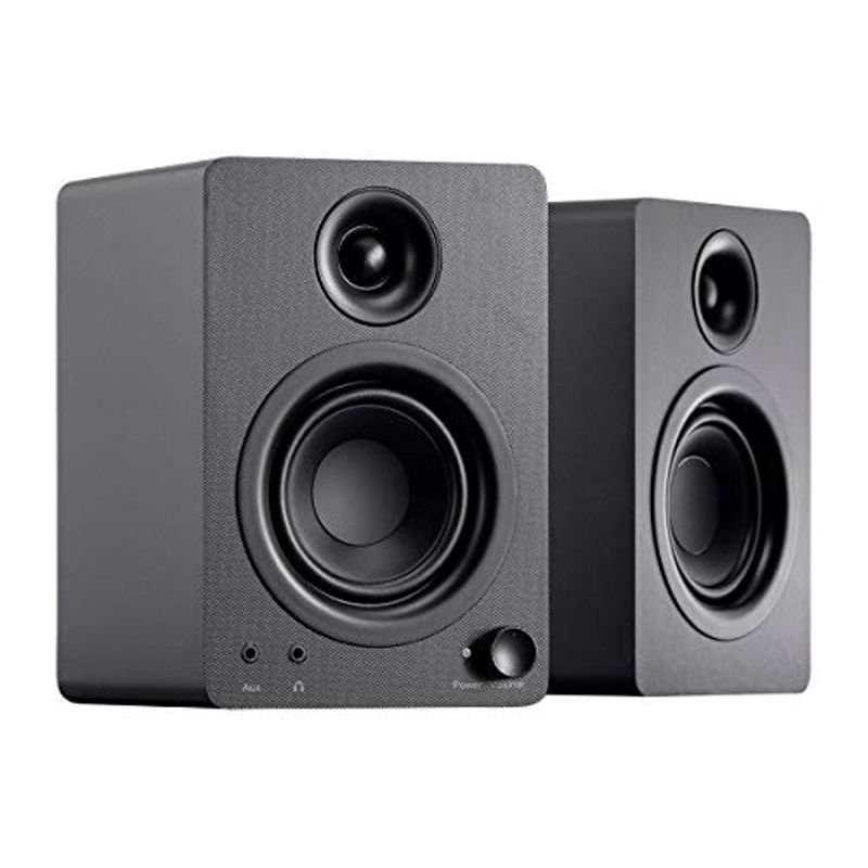 Monoprice DT-3 50-Watt Multimedia Desktop Powered Speakers Perfect Complement to Any Home, Office, Gaming, or Entertainment Setup