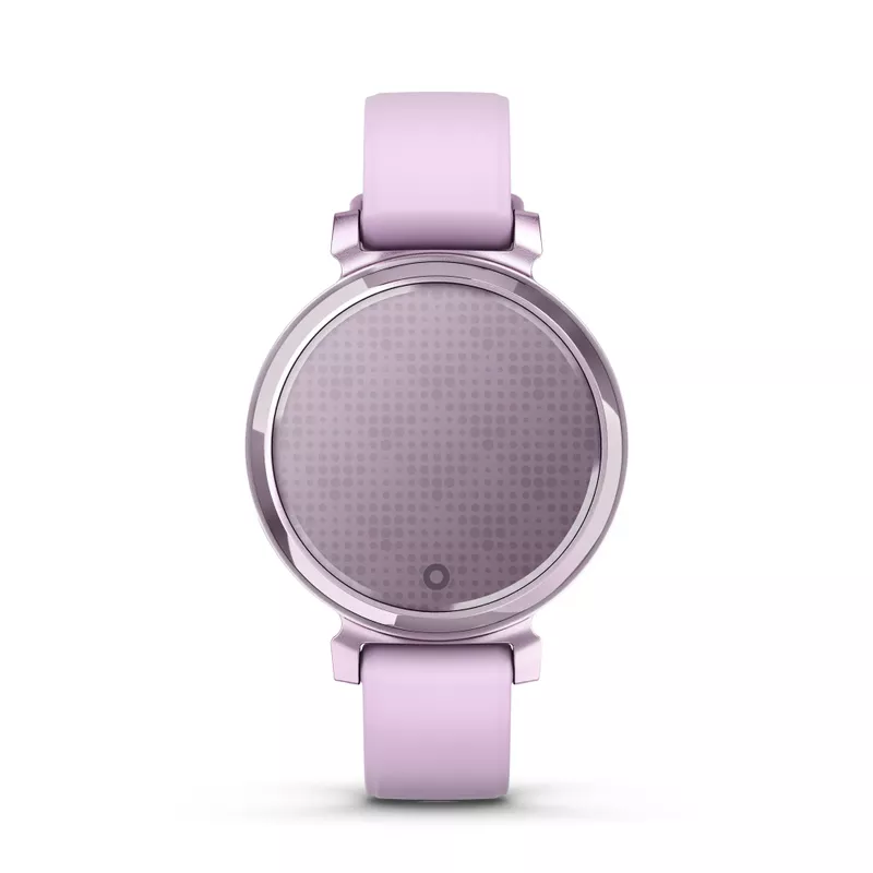 Garmin - Lily 2 Smartwatch 34 mm Anodized Aluminum - Metallic Lilac with Lilac Silicone Band