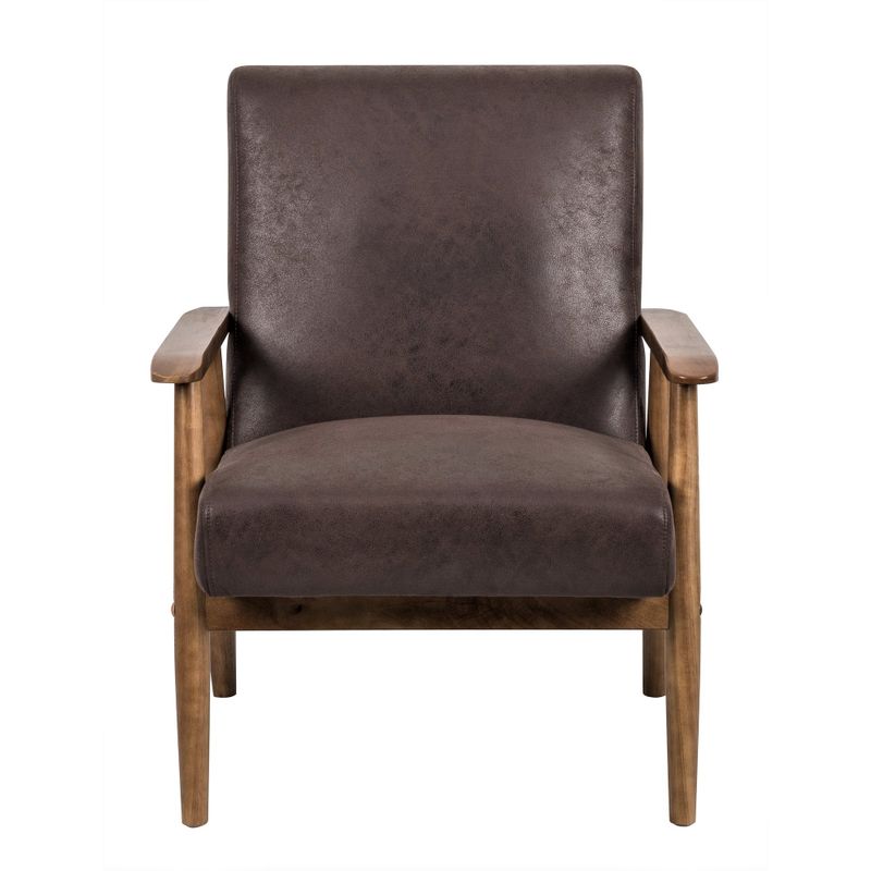 Yozu Classic Padded Seat Chair - Dark Brown