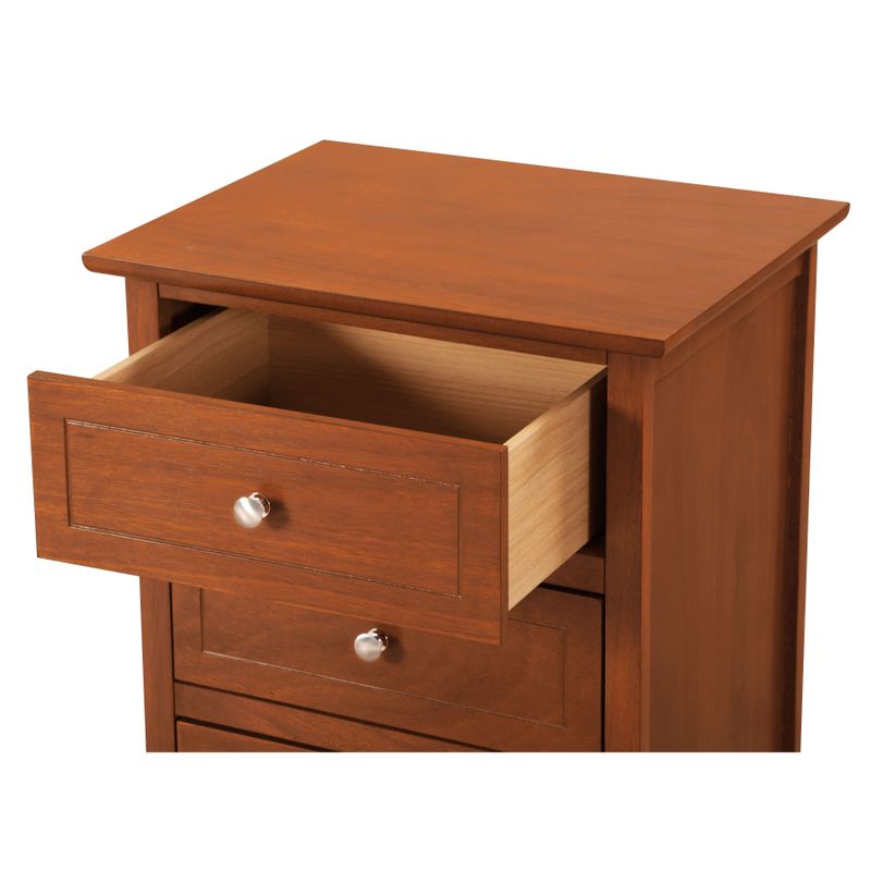Daniel 3-drawer Transitional Wooden Nightstand - White