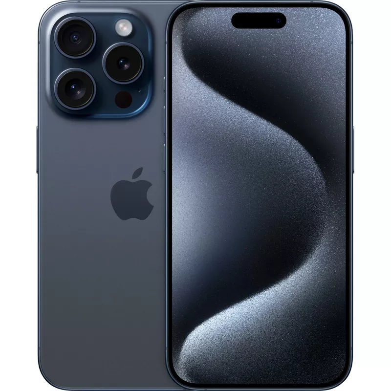 Apple - iPhone 15 Pro 1TB Blue Titanium (Universal)