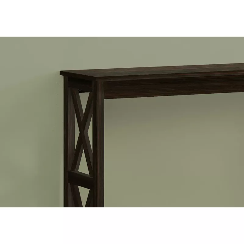 Accent Table/ Console/ Entryway/ Narrow/ Sofa/ Living Room/ Bedroom/ Laminate/ Brown/ Contemporary/ Modern