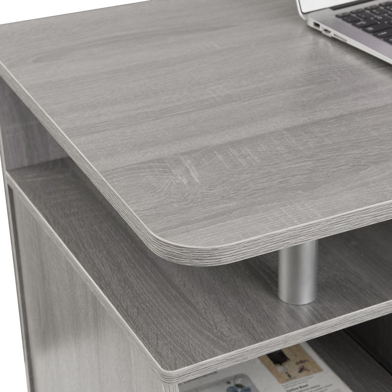 Modern Designs Executive Style Workstation Computer Desk - Grey