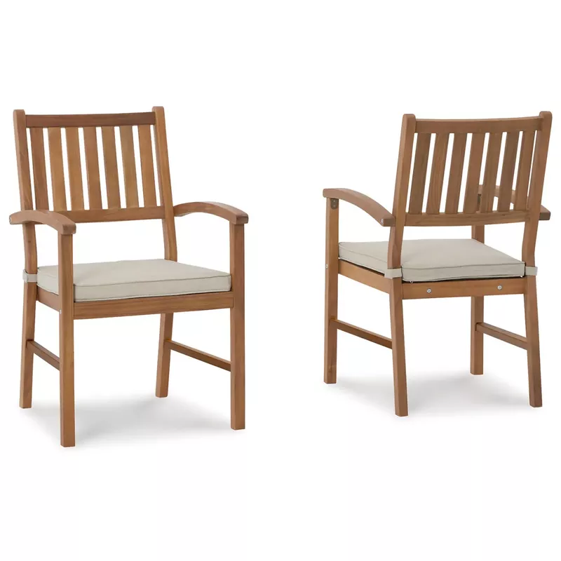 Janiyah Outdoor Dining Arm Chair (Set of 2)