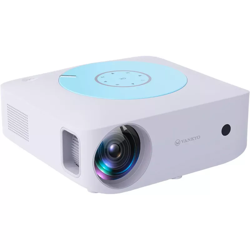 Vankyo - Leisure E30TBS Native 1080P 4K Supported Wireless Projector, screen included - White/Blue