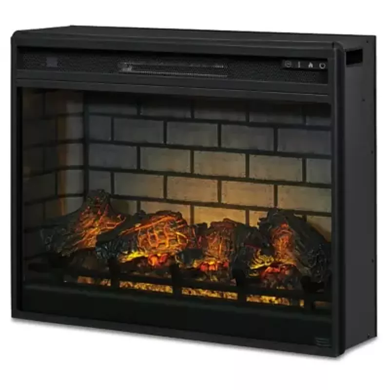 Black Entertainment Accessories LG Fireplace Insert Infrared