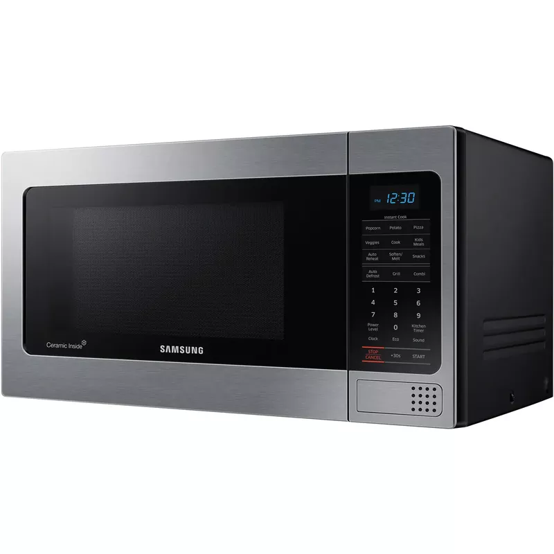 Samsung - 1.1 Cu. Ft. Countertop Microwave with Grilling Element - Stainless steel