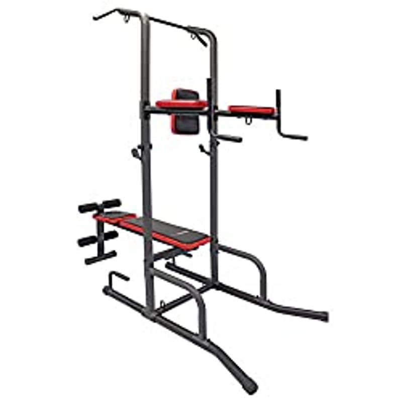 Health Gear CFT2.0 Functional Cross Fitness Training Gym Style Training Power Tower & Adjustable Workout Bench System for Pull Ups and...