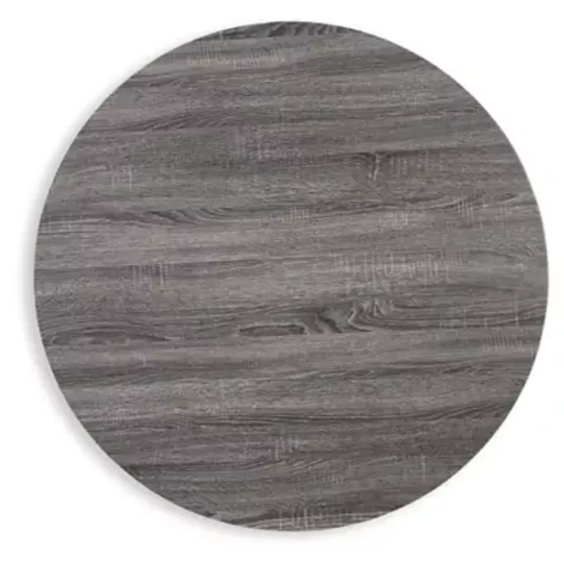 Gray/Black Centiar Round Dining Room Table