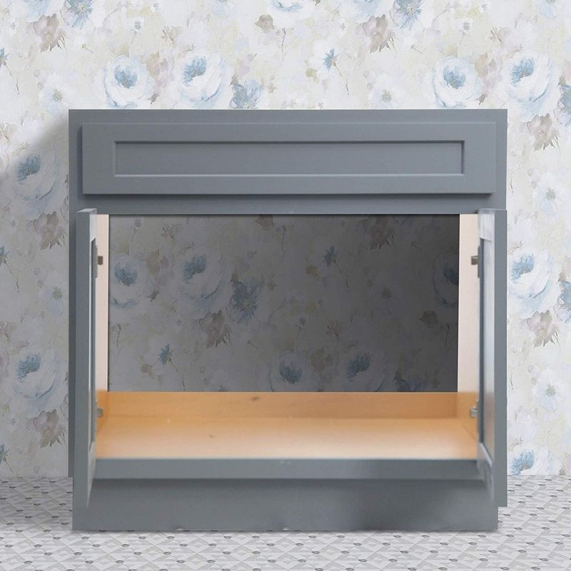Vanity Art 39 Inch Single Sink Bathroom Vanity Cabinet - Vanity Base/Freestanding - White