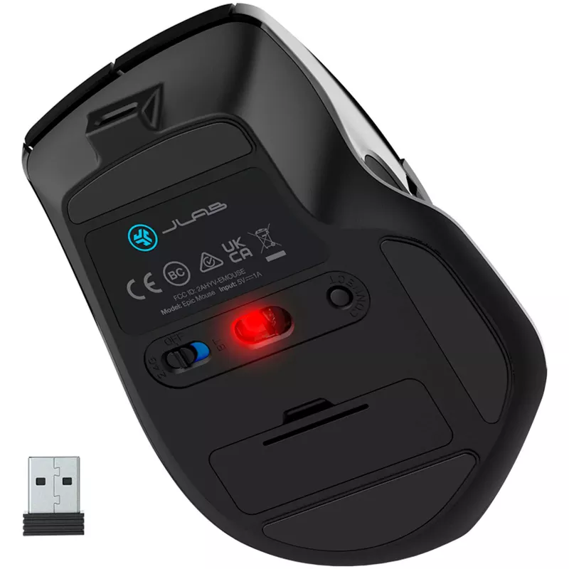 JLab - Epic Wireless Mouse - Black