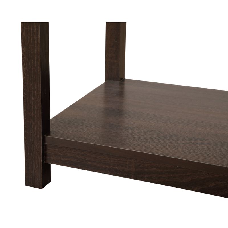 Salem 1-drawer and Shelf Wooden Nightstand - Black
