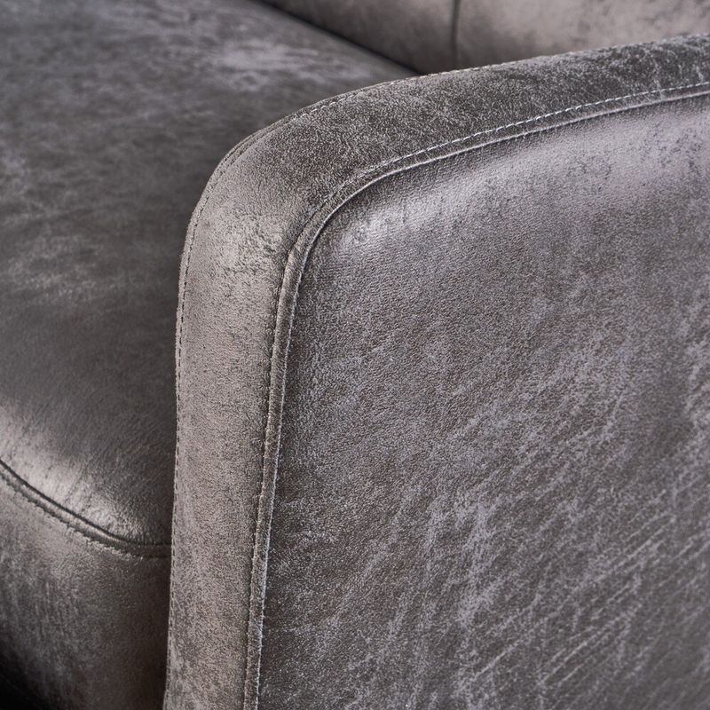 Halima Microfiber 2 Seater Recliner Chair by Christopher Knight Home - Slate