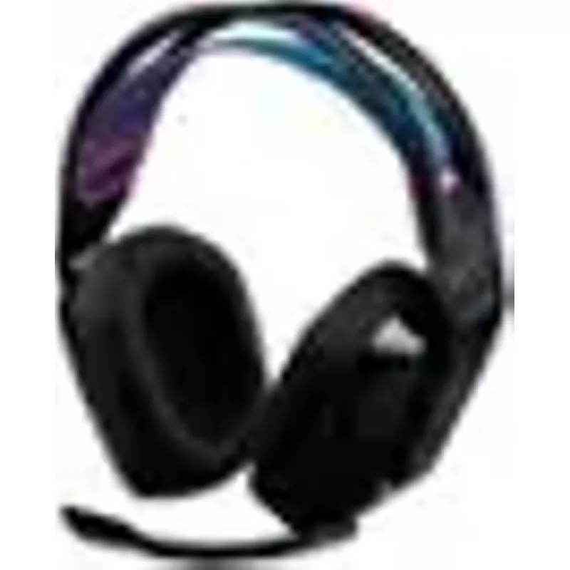 Logitech - G535 LIGHTSPEED Wireless Dolby Atmos Over-the-Ear Gaming Headset for PC, PS4, PS5 with Flip to Mute Microphone - Black