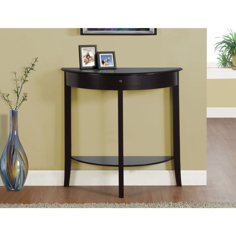 Accent Table, Console, Entryway, Narrow, Sofa, Living Room, Bedroom, Wood, Transitional - Dark Cherry