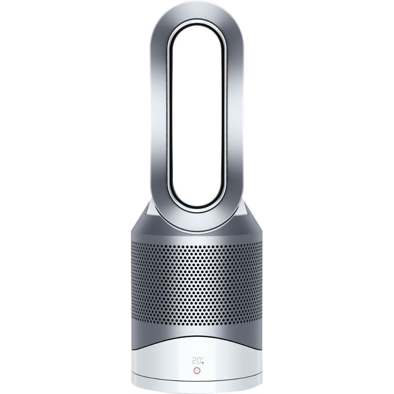 Front Zoom. Dyson - HP01 Pure Hot + Cool Air Purifier, Heater and Fan - White/Silver