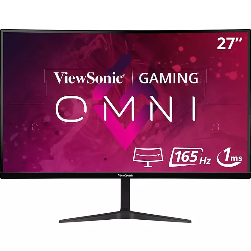 ViewSonic - OMNI VX2718-2KPC-MHD 27" LCD Curved QHD Adaptive Sync Gaming Monitor (DisplayPort and HDMI) - Black