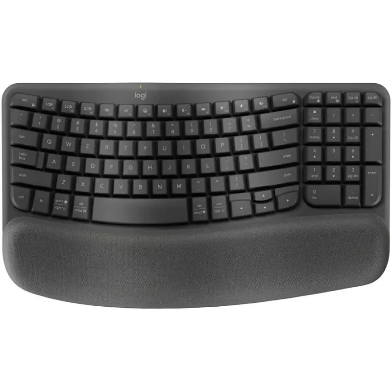 Logitech - Wave Keys Wireless Ergonomic Keyboard