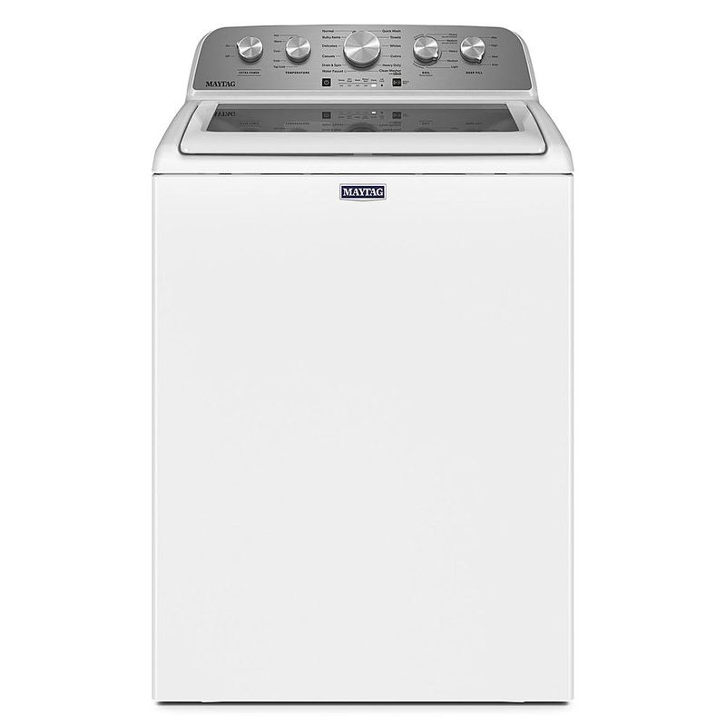 Front Zoom. Maytag - 4.8 Cu. Ft. High Efficiency Top Load Washer with Extra Power Button - White