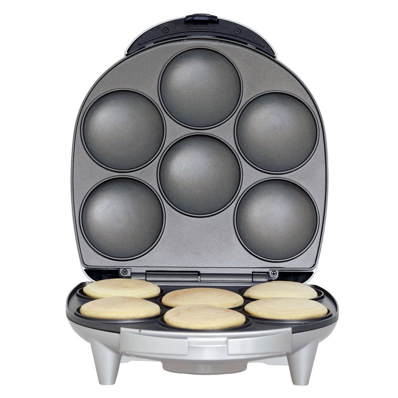 Brentwood AR-136 6 Piece Non-Stick Arepa Maker - Silver