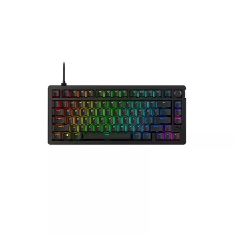 HyperX - Alloy Rise 75 75% Wired Mechanical Linear Switch Gaming Keyboard with RGB Lighting - Black