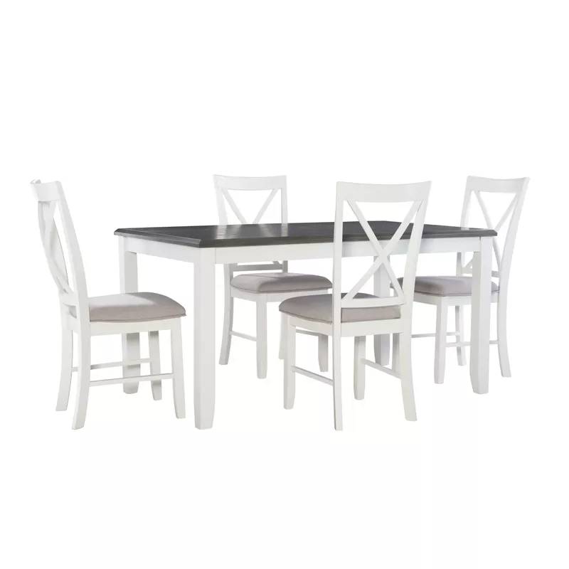 Andette 5Pc Dining Set Gray
