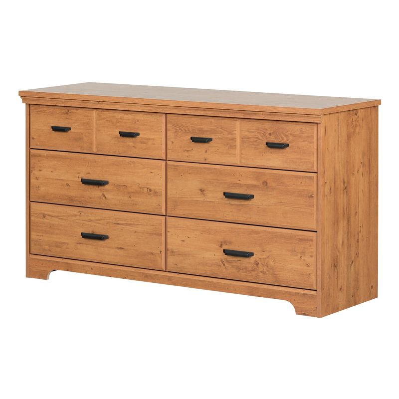 Rent to own Versa Country Cottage 6drawer Double Dresser Gray Maple