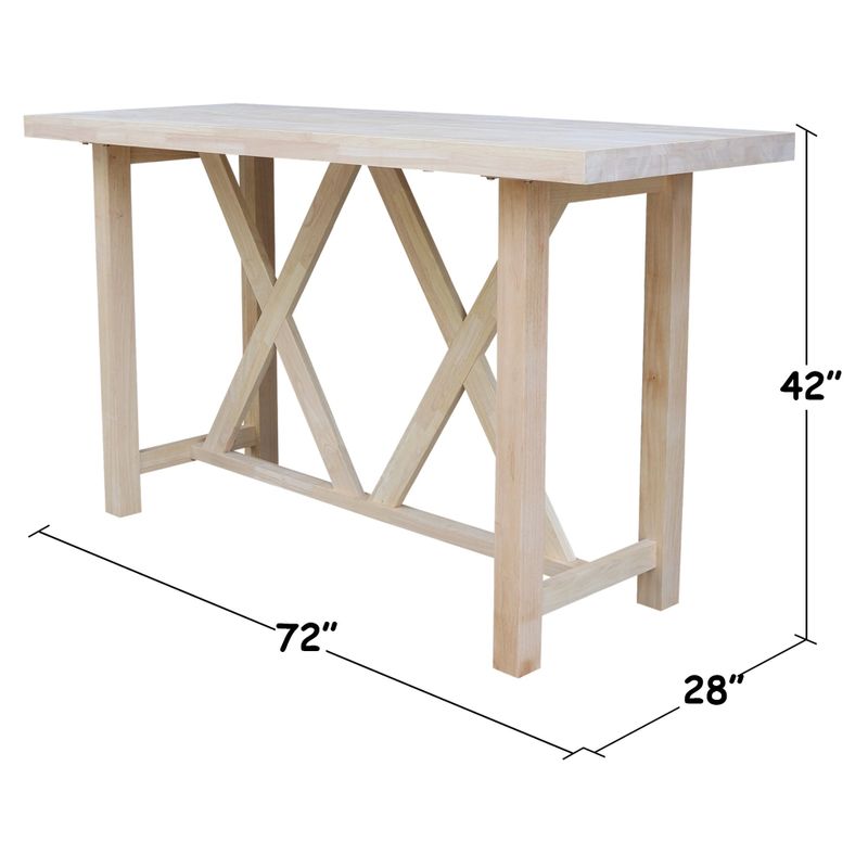 Bar Height Table - For Stools With 30 in. Seat Height - Bar Height - Bar Height - Unfinished