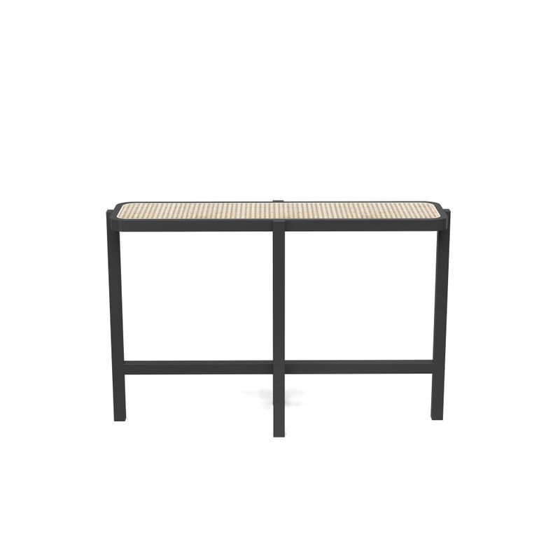 Marsie Wood and Rattan 48-inch Console Table - Natural