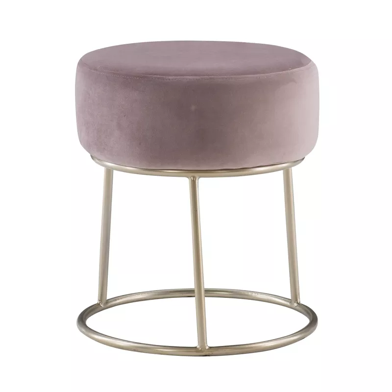 Baylis Accent Vanity Stool Pink