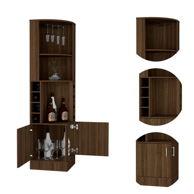 Copper Grove Tumanyan Corner Bar Cabinet - N/A - Light Oak