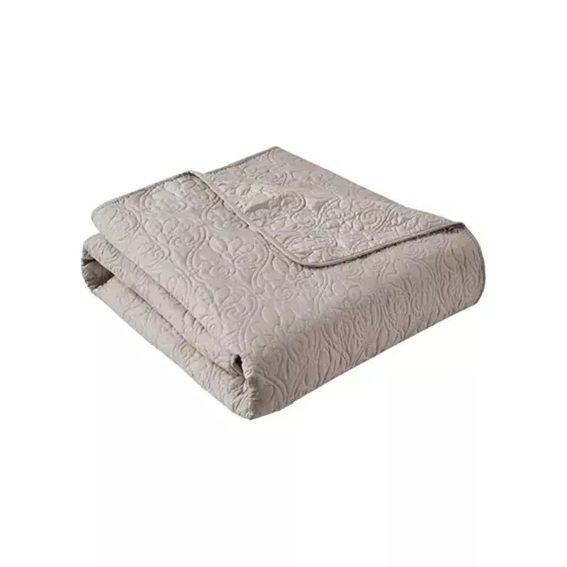 Khaki Quebec Oversized Quilted Throw 60x70"