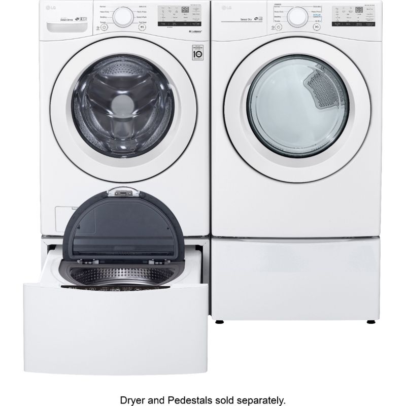 Alt View Zoom 20. LG - 4.5 Cu. Ft. High Efficiency Stackable Front-Load Washer with 6Motion Technology - White