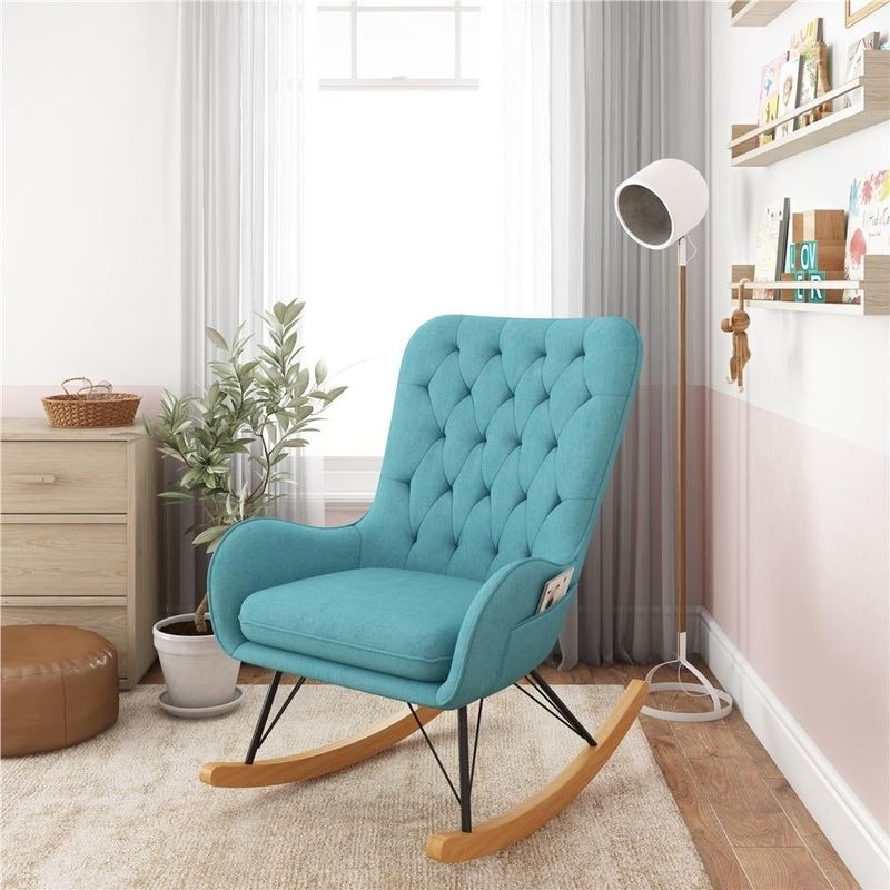 Avenue Greene Pierce Rocker Chair - Teal