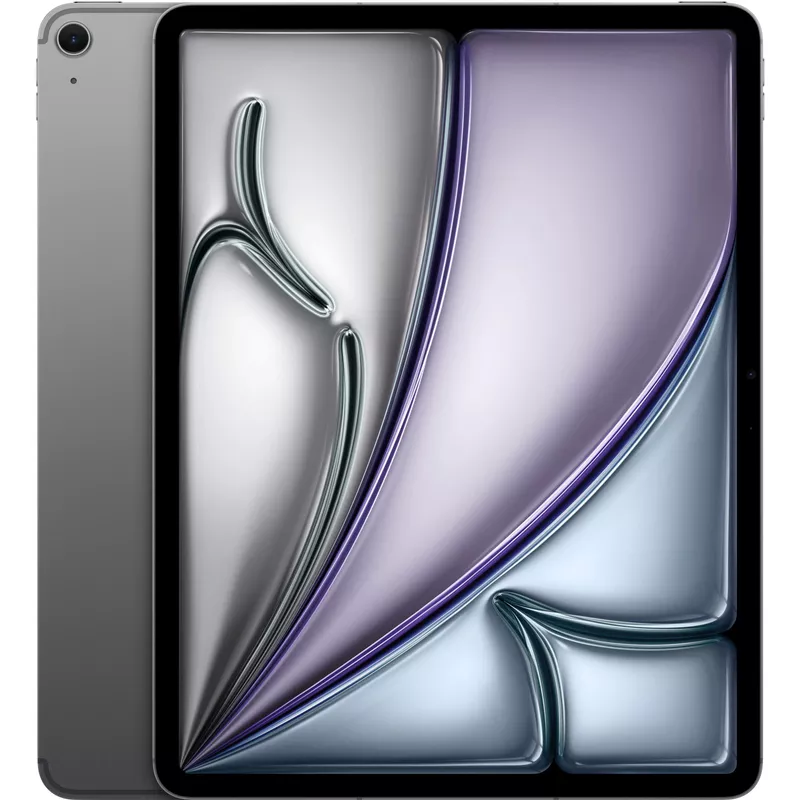 Apple - 13-inch iPad Air M2 chip Wi-Fi + Cellular 128GB - Space Gray (Unlocked)