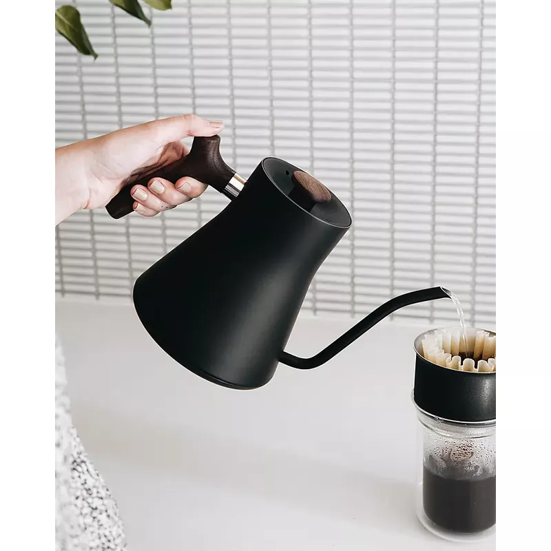 Fellow - Stagg EKG Electric Pour-Over Kettle - Matte Black + Walnut