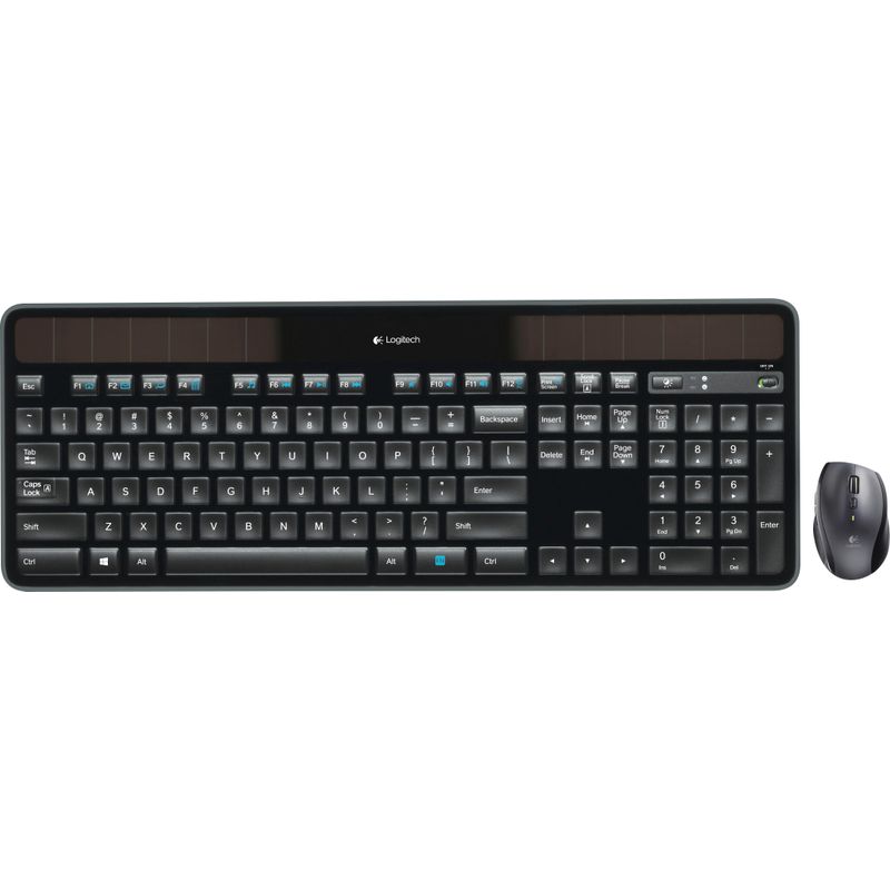 Front Zoom. Logitech - MK750  Full-size Wireless Laser Combo Keyboard and Mouse - Black