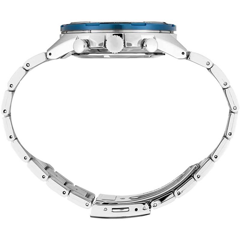 Seiko Mens SSB Essentials Series Chronograph Watch - Stainless Steel/Blue Dial