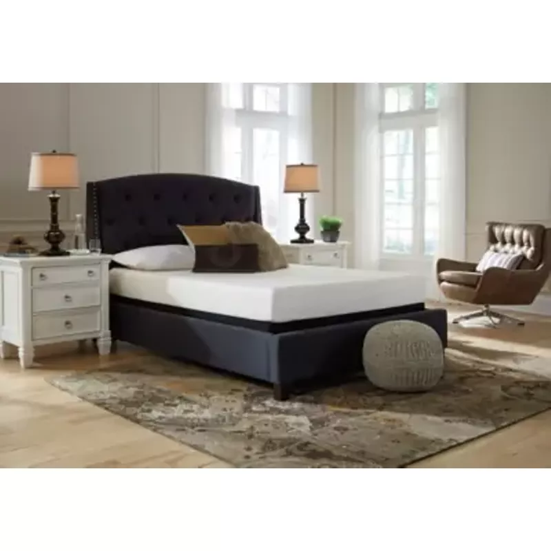 White Chime 8 Inch Memory Foam King Mattress/ Bed-in-a-Box