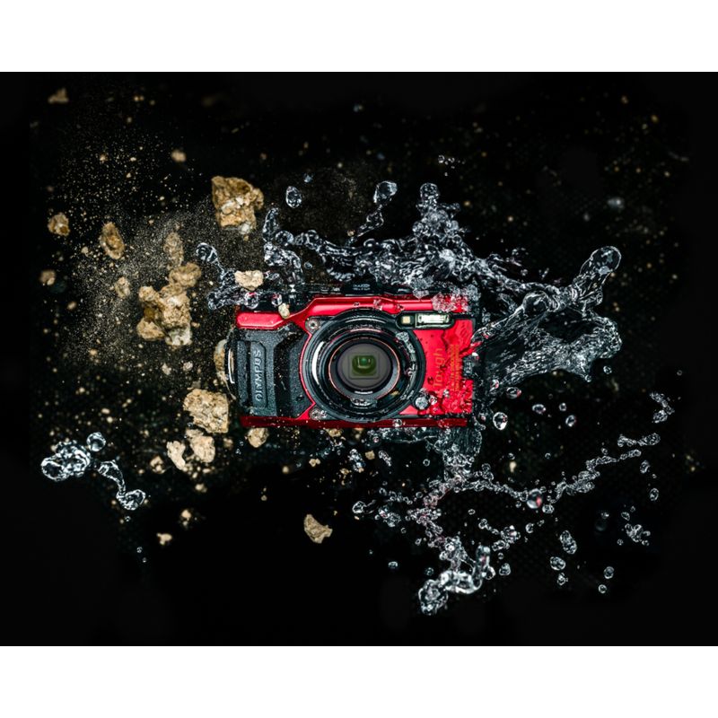 Top Zoom. Olympus - Tough TG-6 4K 3840x2160 12 Megapixel Digital Camera - RED